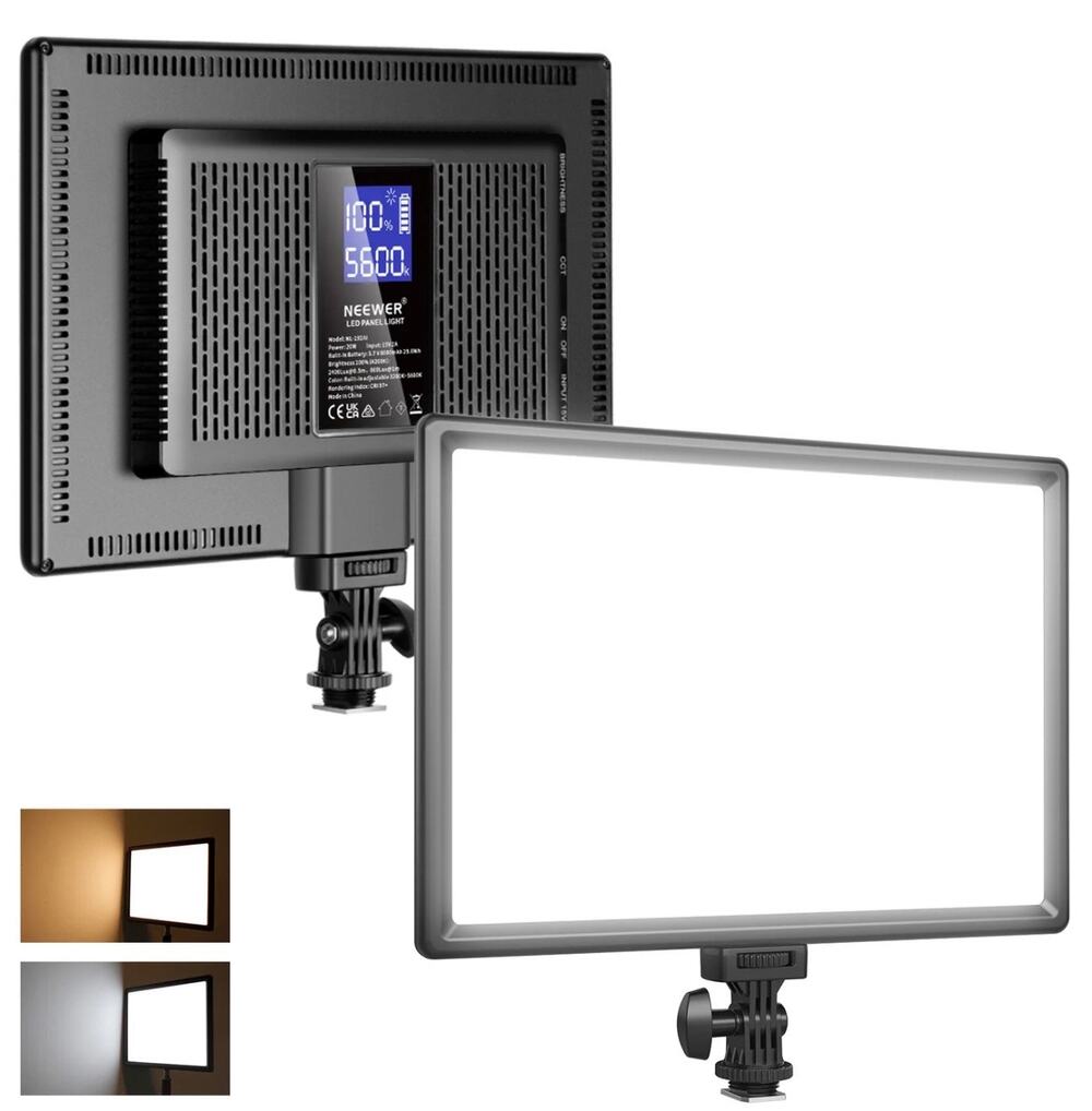 Neewer NL‑192AI LED Photography Light Panel – Bi‑Color, Ultra‑Thin
